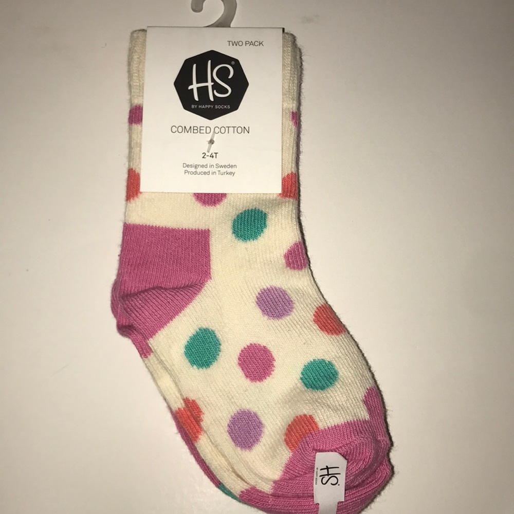 Happy socks to pack size 2 -4T